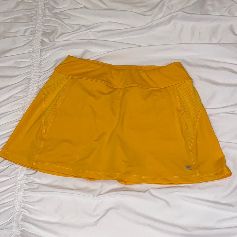 Fila Yellow golf tennis skort medium